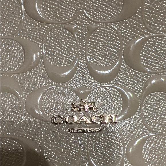 Coach Cream Embossed Satchel - Picture 8 of 8